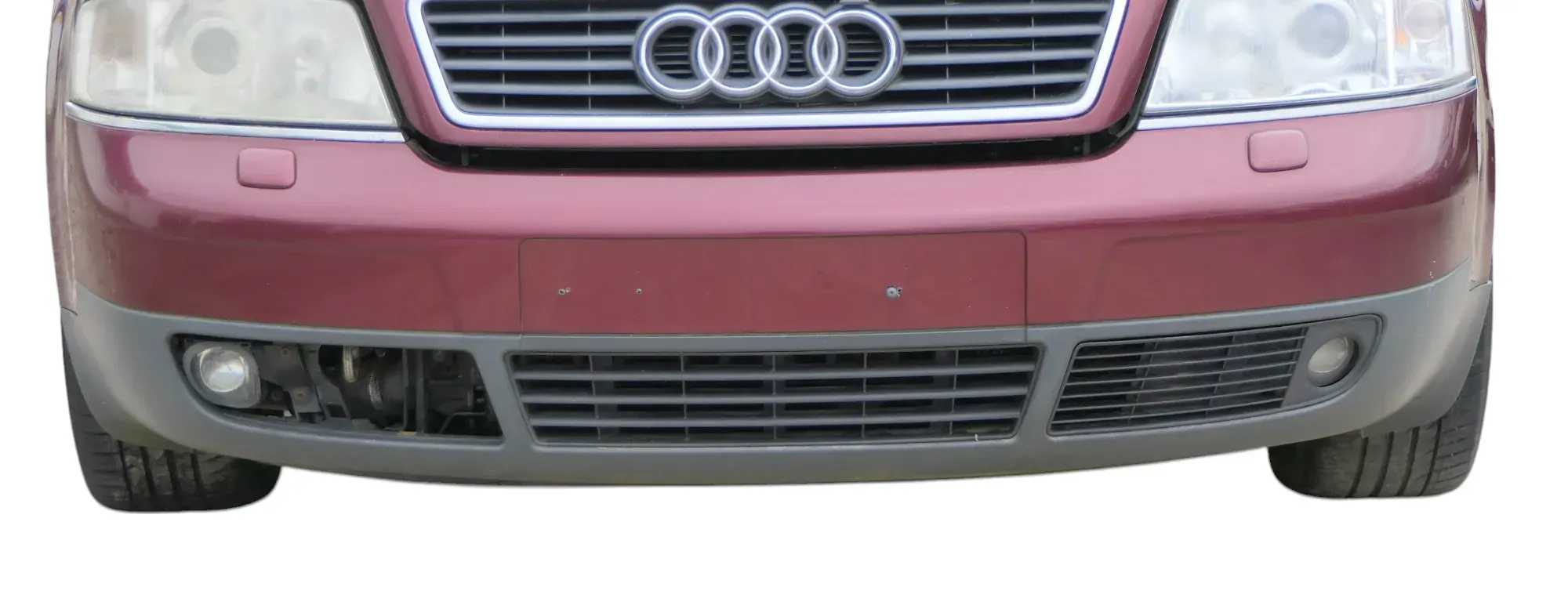 Audi A6 4B Frontstoßstange Stoßstange vorn vorne Stoßfänger LZ3L rot SWR - Bild 1