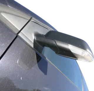 VW Polo 9N 9N3 mechanisch Spiegel Außenspiegel links vorne schwarz  Blinker - Bild 5
