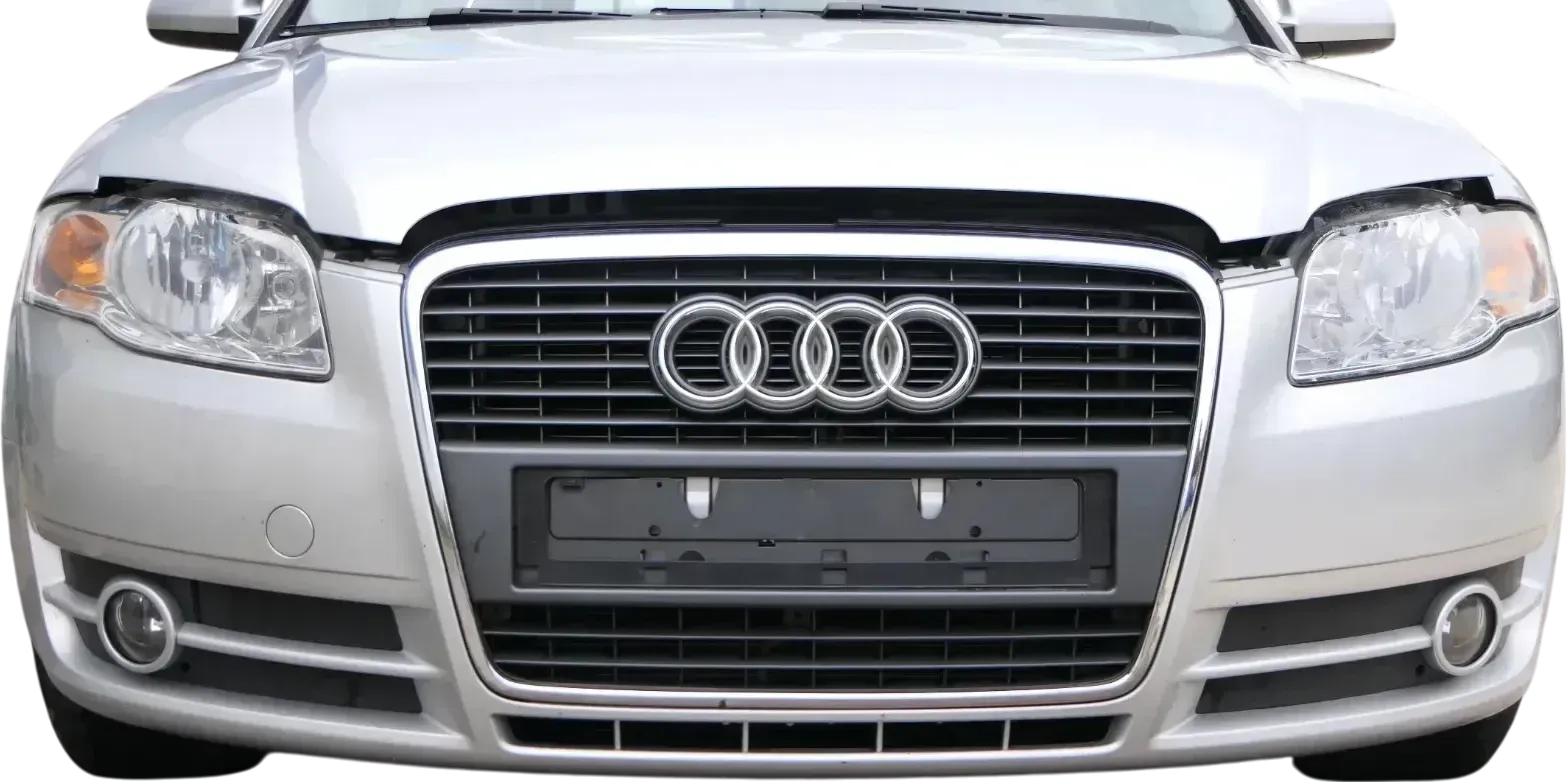 Audi A4 8E B7 Kombi Avant Stoßstange vorne Spoiler silber LY7W Grill Stoßfänger - Bild 1