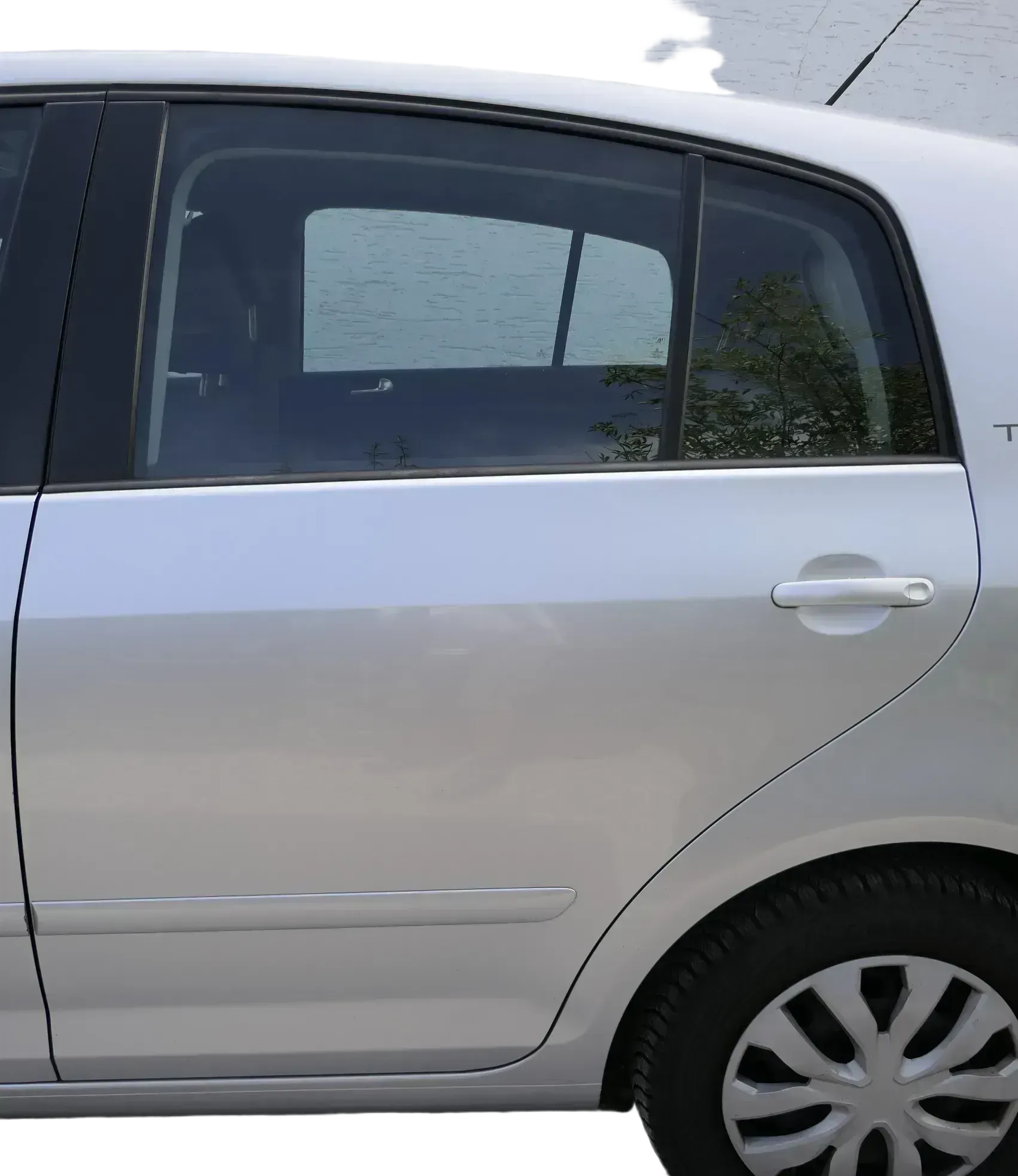 VW Golf Plus 5M Tür hinten links silber LA7W komplett - Bild 1
