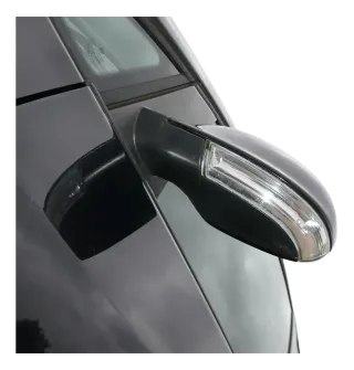 VW Golf 5+6 5M1 Plus elektrischer Spiegel Außenspiegel links schwarz LC9X Glas - Bild 5