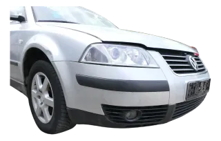 VW Passat 3BG Stoßstange vorne Frontstoßstange Stoßfänger silber LA7W + Gitter - Bild 2