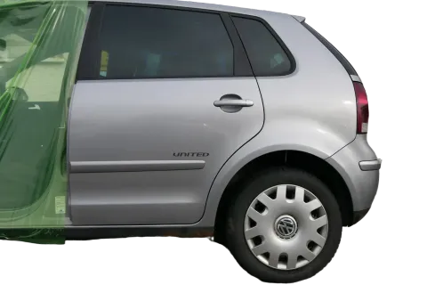 VW Polo 9N 9N3 Tür hinten links 4/5-Türer grau silber LA7R - ohne Anbauteile