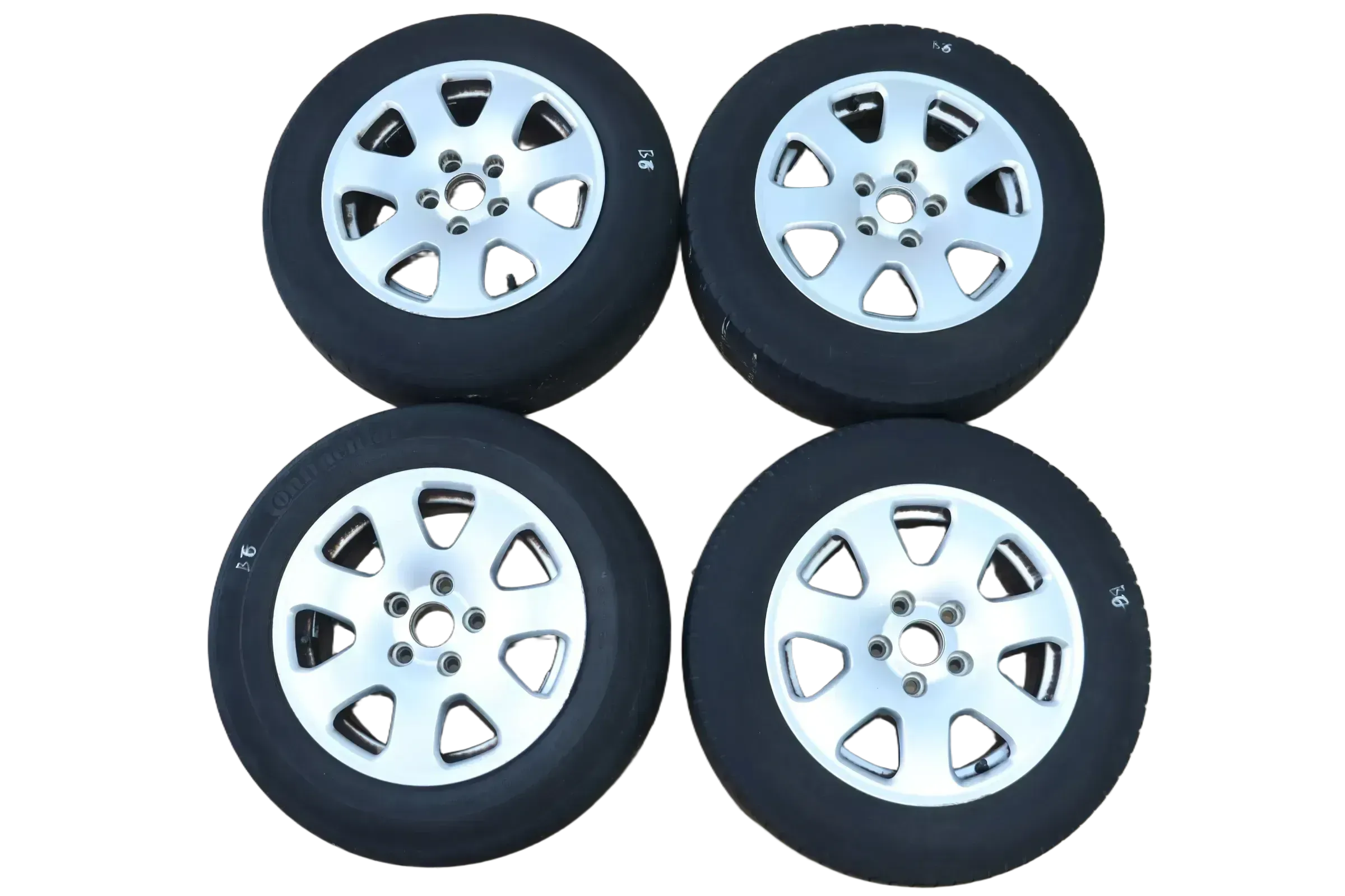 Audi A4 8E A6 4B Alufelgen Felgen 195/65 R15 91V 8E0601025 Sommerreifen 0-3mm - Bild 1