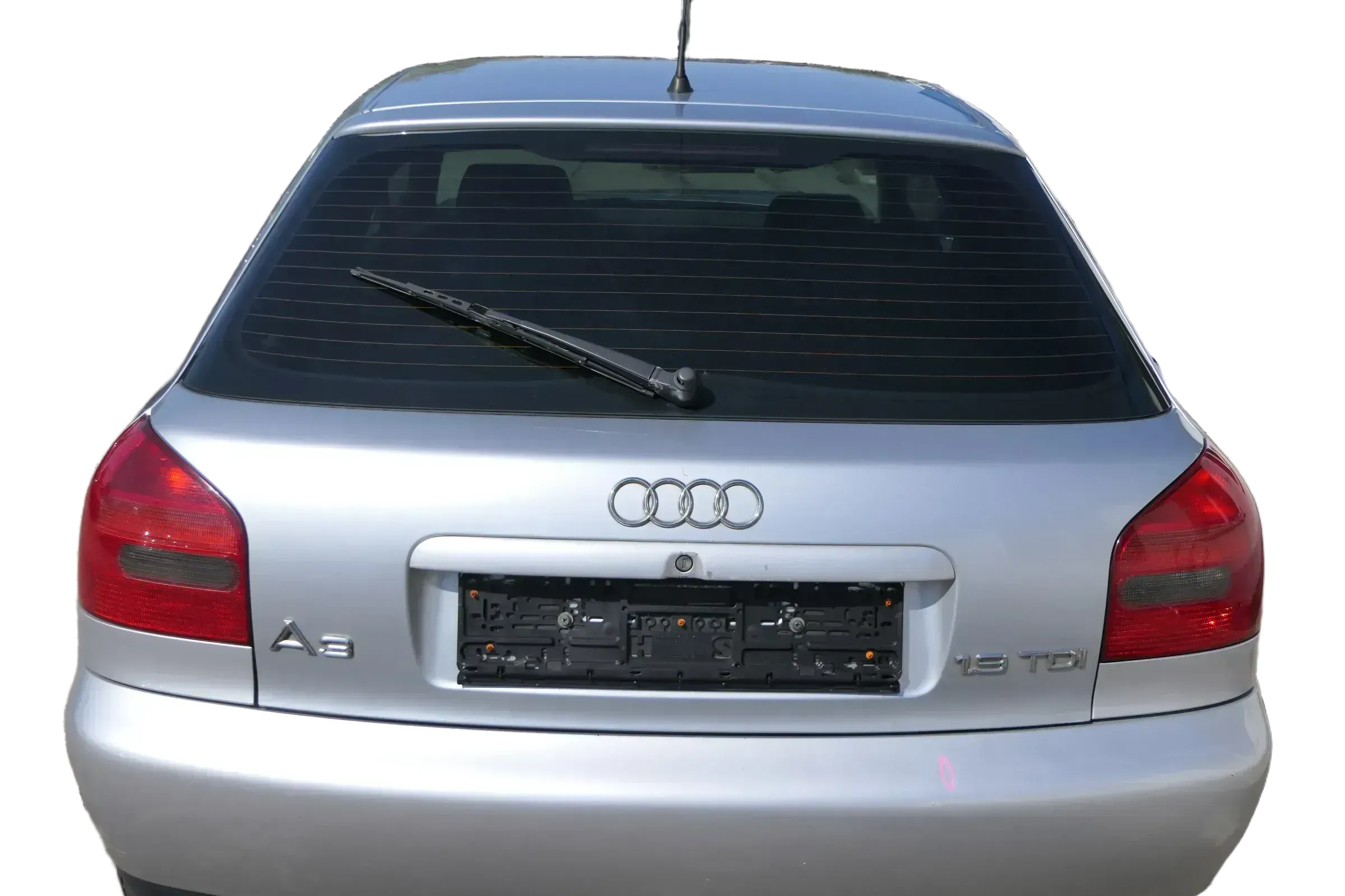 Audi A3 8L bis cBj. ca1999 Heckklappe Kofferraumklappe Klappe hinten LY7M silber - Bild 1