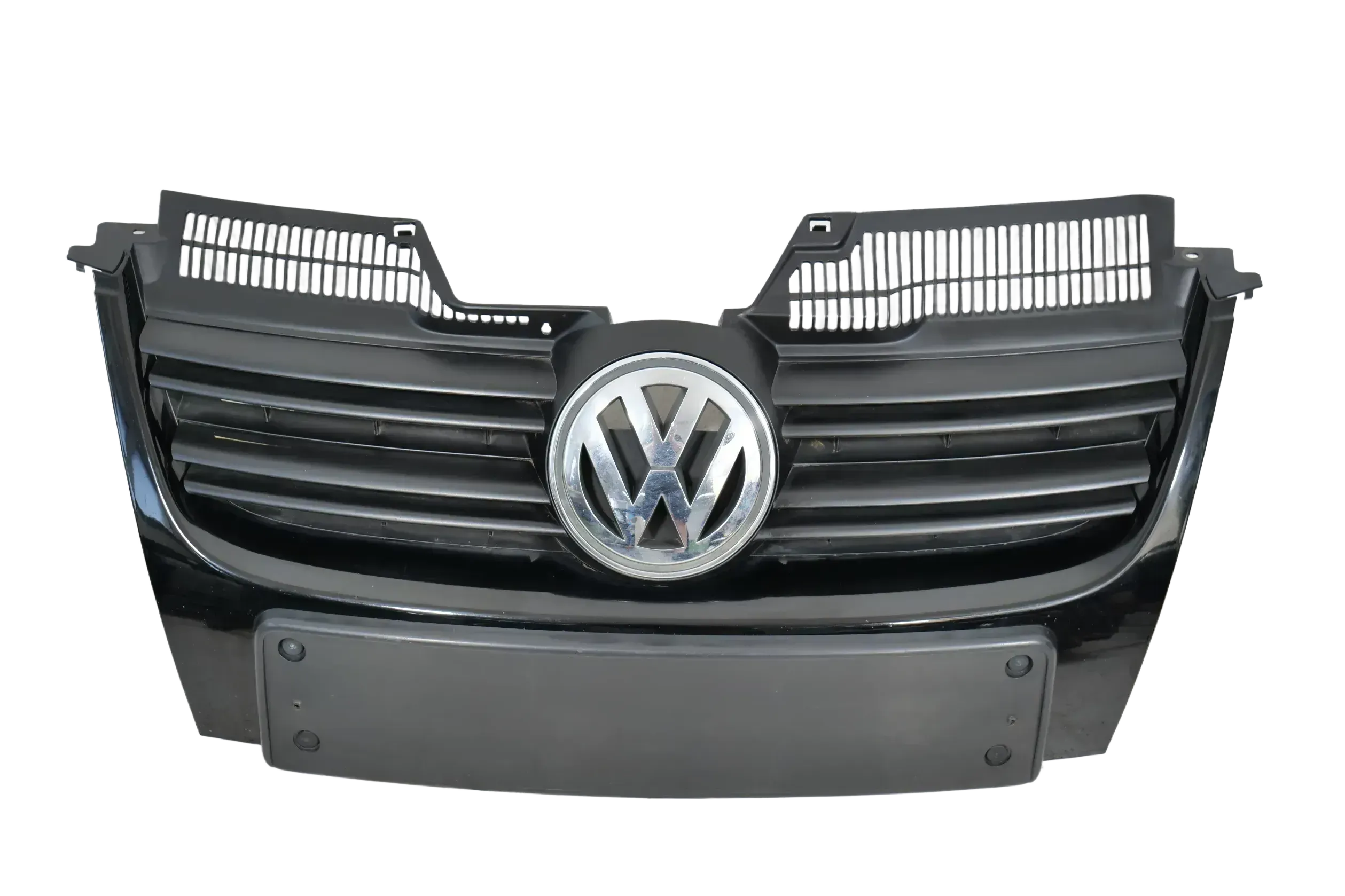 VW Golf 5 1K Grill Kühlergrill VW Zeichen Logo schwarz L041 - Bild 1