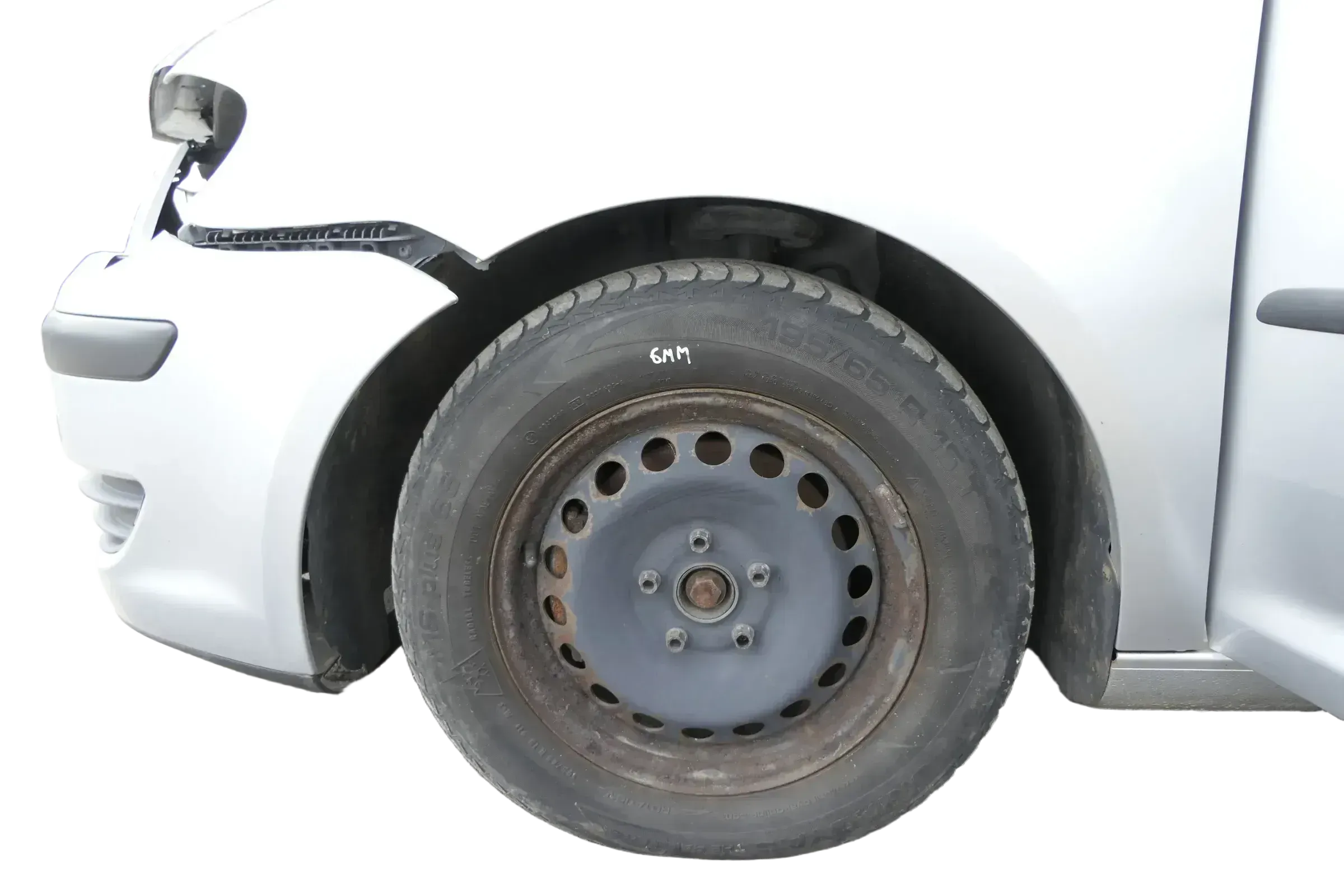 VW Golf 6 Caddy 2K 195/65 R15 91T Winterreifen M+S Felgen Reifen M&S ca. 6-9mm - Bild 1