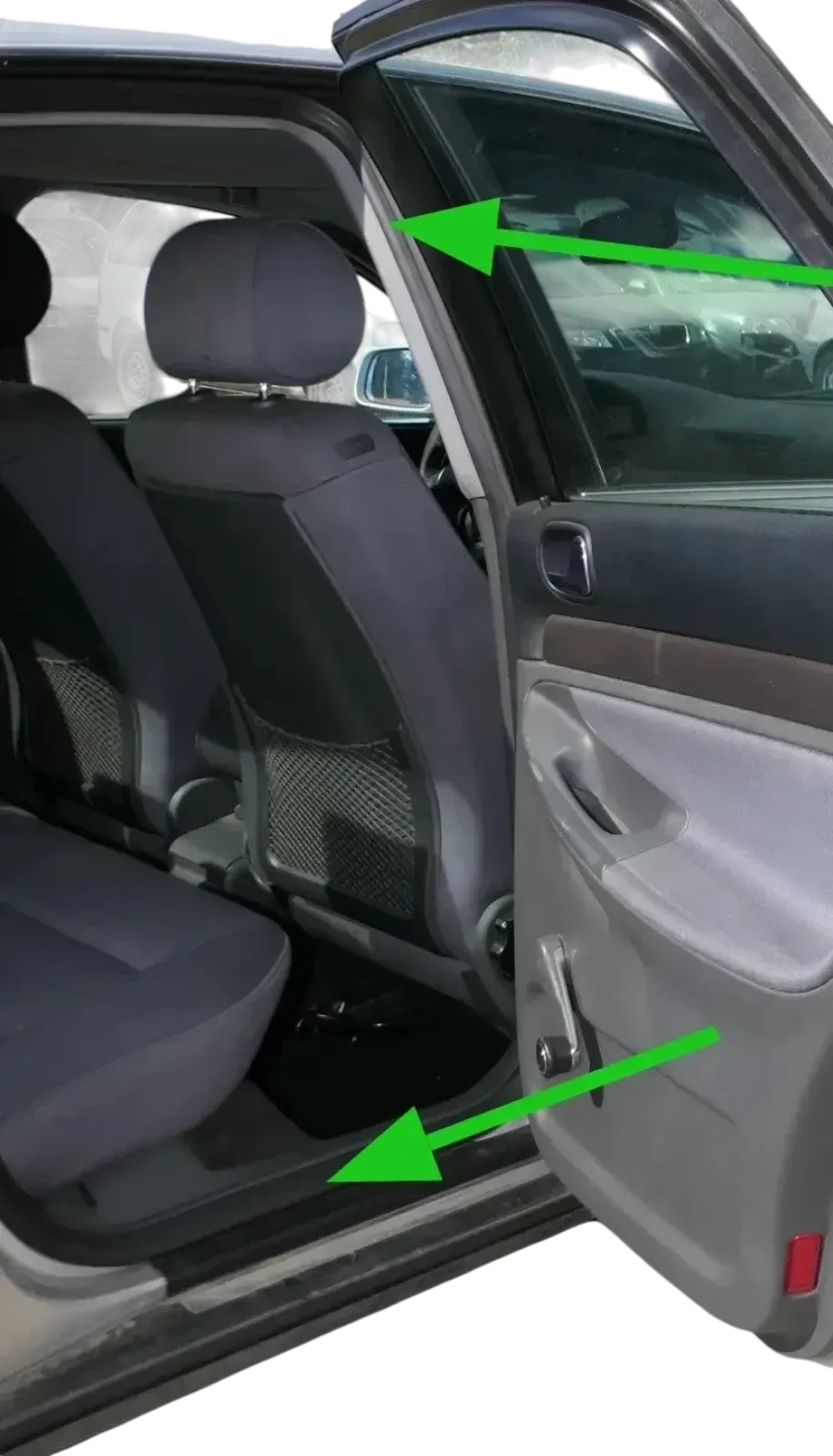 Audi A4 B5 Türdichtung Dichtung Tür hinten rechts innen Türgummi Facelift Limous - Bild 1