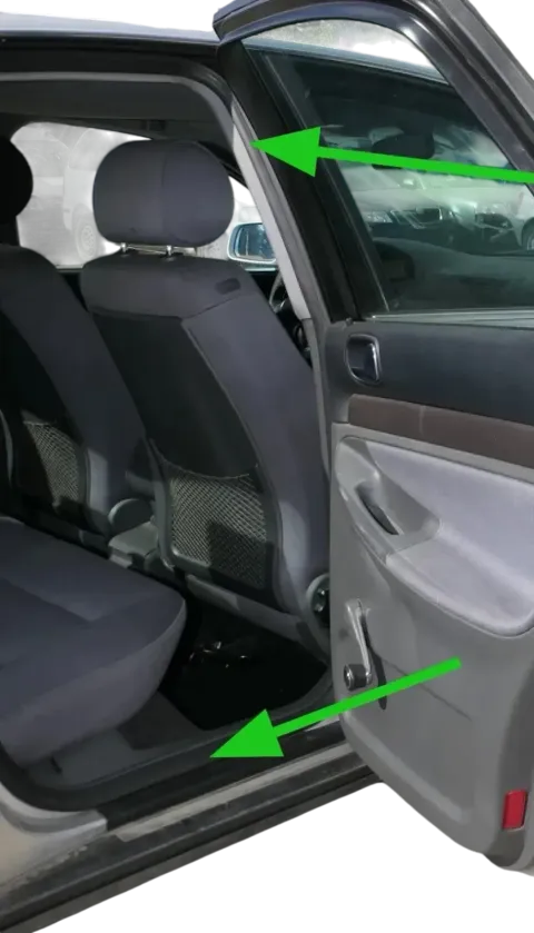 Audi A4 B5 Türdichtung Dichtung Tür hinten rechts innen Türgummi Facelift Limous