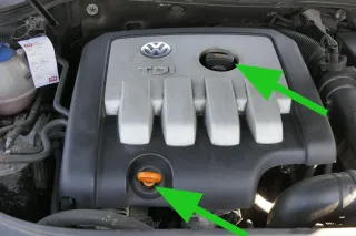 VW Golf 5 Passat Motorabdeckung Abdeckung Motor Blende  2.0 TDI 1,9 AZV BKD 16V - Bild 2