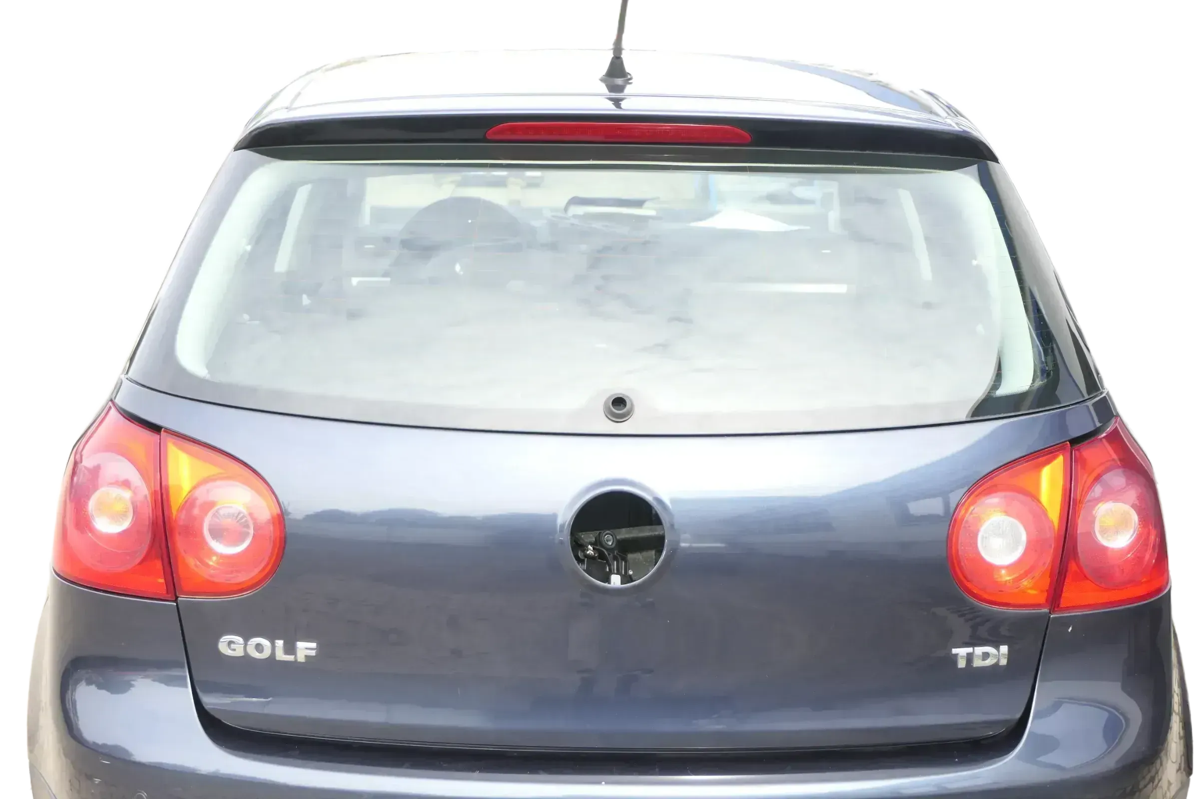 VW Golf 5 V Heckklappe hinten Kofferraumklappe + Scheibe grau LC5F blau - Bild 1