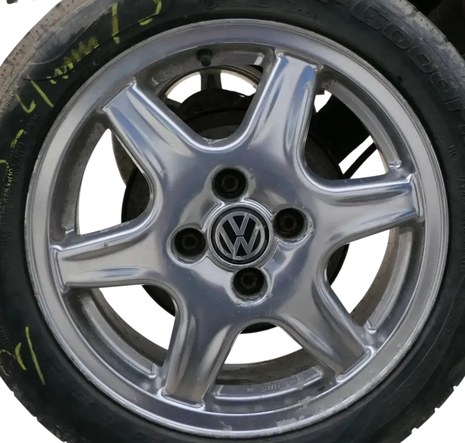 1x VW Polo 6N2 Lupo Alufelge Felge 1H0601025AE BBS Alu 6x15 ET45    2 - Bild 1