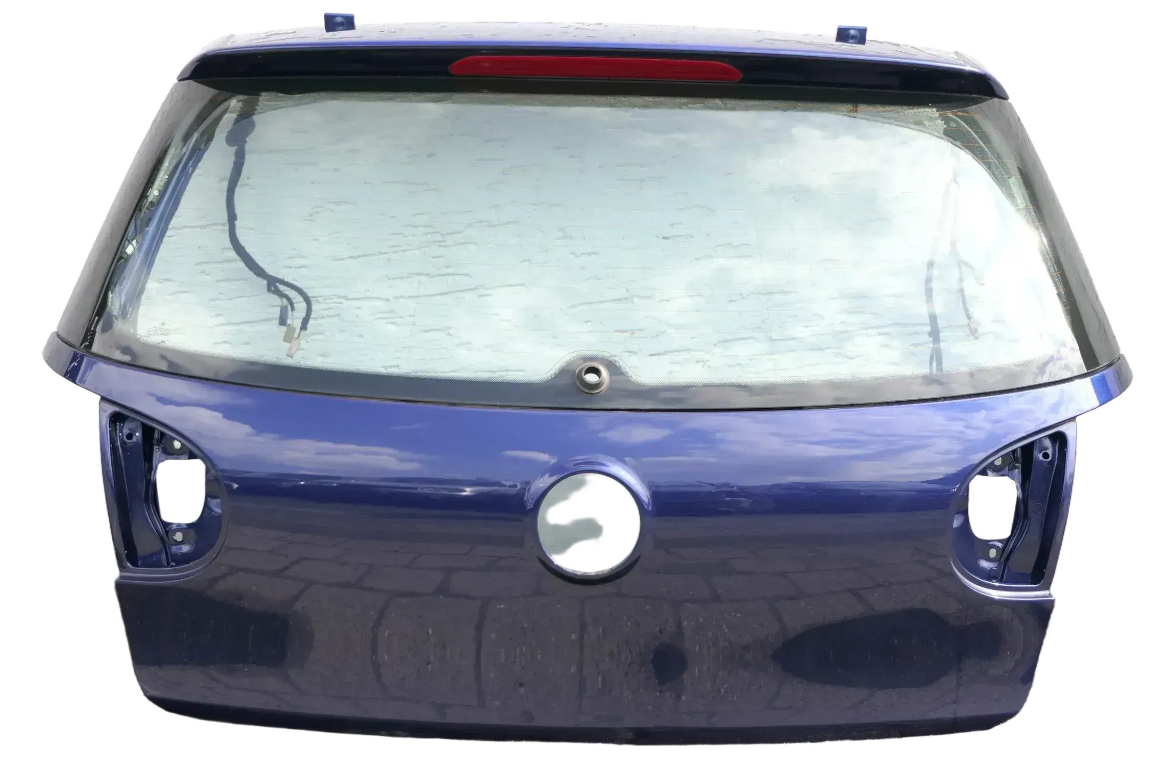 VW Golf 5 V Heckklappe hinten Kofferraumklappe mit Scheibe blau LD5Q - Bild 1
