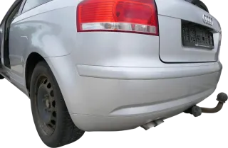 A3 8P Stoßstange Heckstoßstange Stoßfänger hinten 2/3-Türer silber grau LX7W - Bild 8