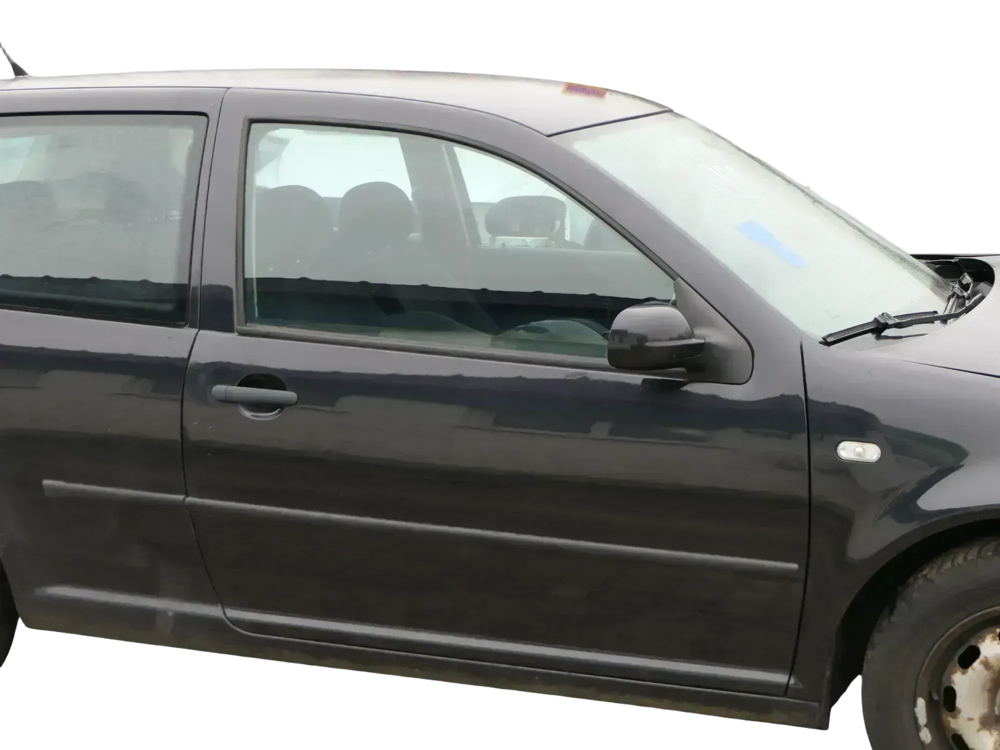VW Golf 4 Tür vorne rechts Beifahrertür 2/3-Türer schwarz LC9Z ohnAnbauteile - Bild 1