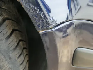 VW Golf 4 Stoßstange vorne Frontstoßstange Stoßfänger blau LC5H SWR -ohne Kappen - Bild 5