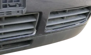 VW Golf 4 Stoßstange vorne Frontstoßstange Stoßfänger blau LC5H SWR -ohne Kappen - Bild 4