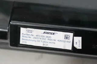 Audi A6 4F Box Lautsprecher Mitteltonlautsprecher Bose vorne links 4F0035382D - Bild 6