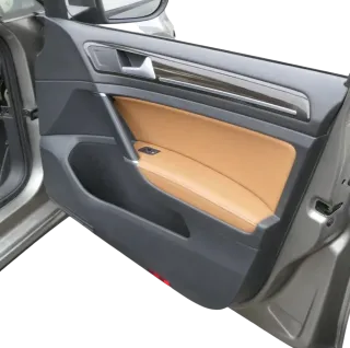VW Golf 7 5G Limousine Türverkleidung Tür vorn hinten 4/5-Türer Leder braun - Bild 6