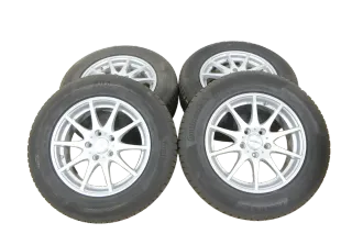 4x Golf 5 6 Alufelgen 215/65R16 98H Winterreifen Reifen 6mm KBA 49925 Dezent - Bild 1