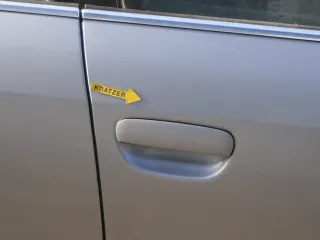 Audi A6 4B C5 Tür nur Türblatt vorne rechts Beifahrertür silber LY7W grau - Bild 4
