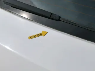Skoda Fabia 5J Limousine Schrägheck Heckklappe hinten mit Scheibe weiß LF9E - Bild 5