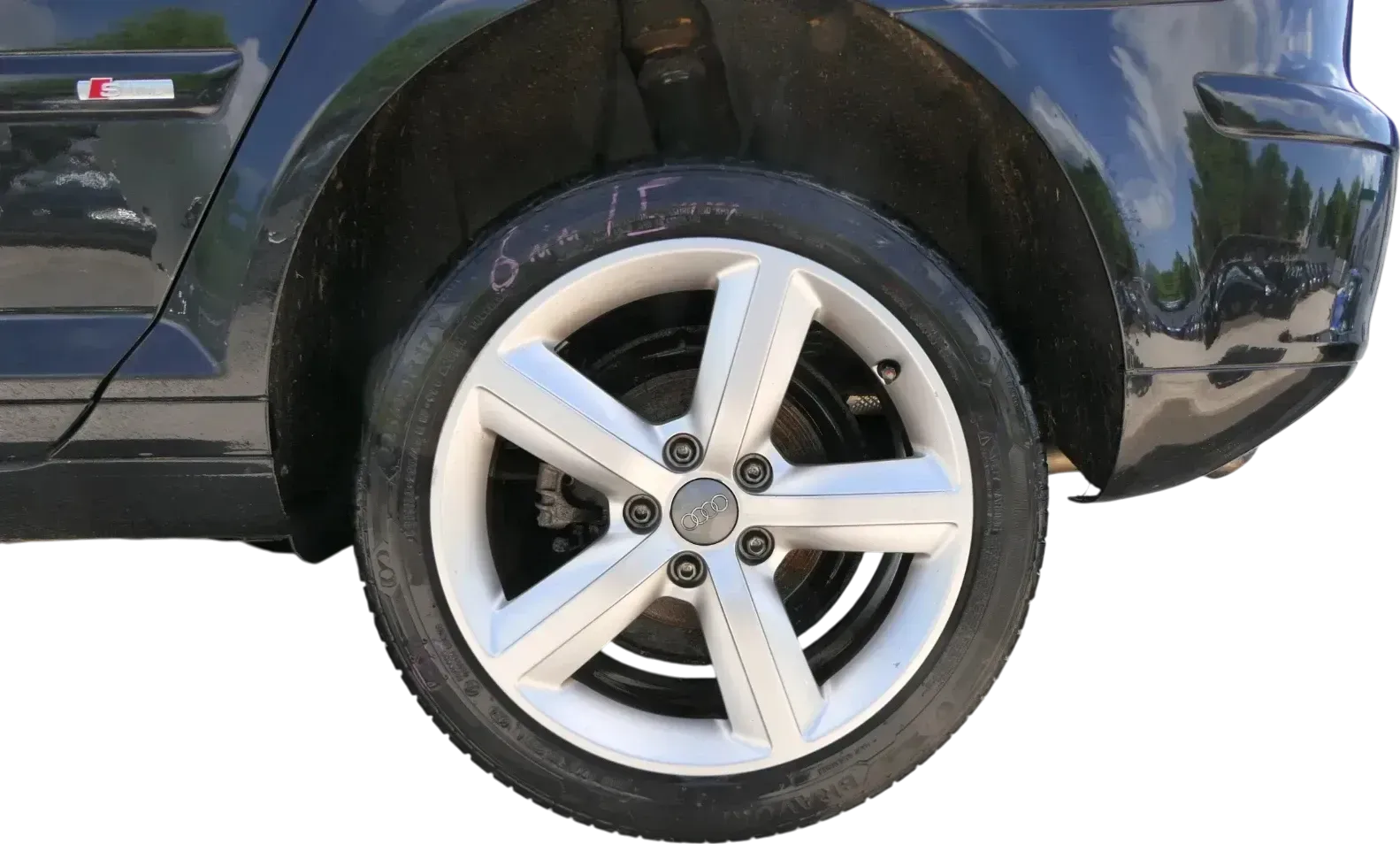 A3 8P Alufelgen S-line Felgen 8P0601025AL Reifen 245/45 R17 Y Felge 5-7mm Sommer - Bild 1