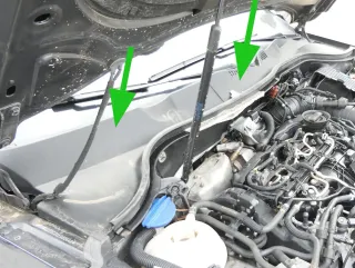 VW Passat 3C Abdeckung Windlauf Verkleidung Wischer Wasserkasten Wasserabweiser - Bild 1