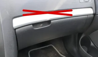 Skoda Octavia 1Z Deckel Klappe für Handschuhfach Handschuhfachdeckel onyx Deckel - Bild 1