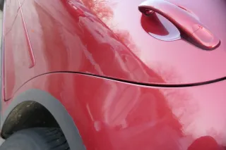 VW Golf Plus 5M Tür hinten links rot LA3X - mit Rahmen - Bild 2