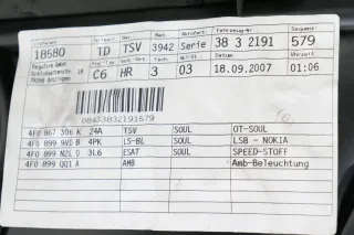 1x Audi A6 4F Türverkleidung Verkleidung Tür hinten rechts schwarz soul  S-line - Bild 10