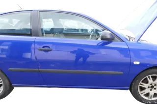 Seat Ibiza 6L Tür Fahrertür 2/3-Türer vorne rechts blau LS5G ohne Anbauteile - Bild 1