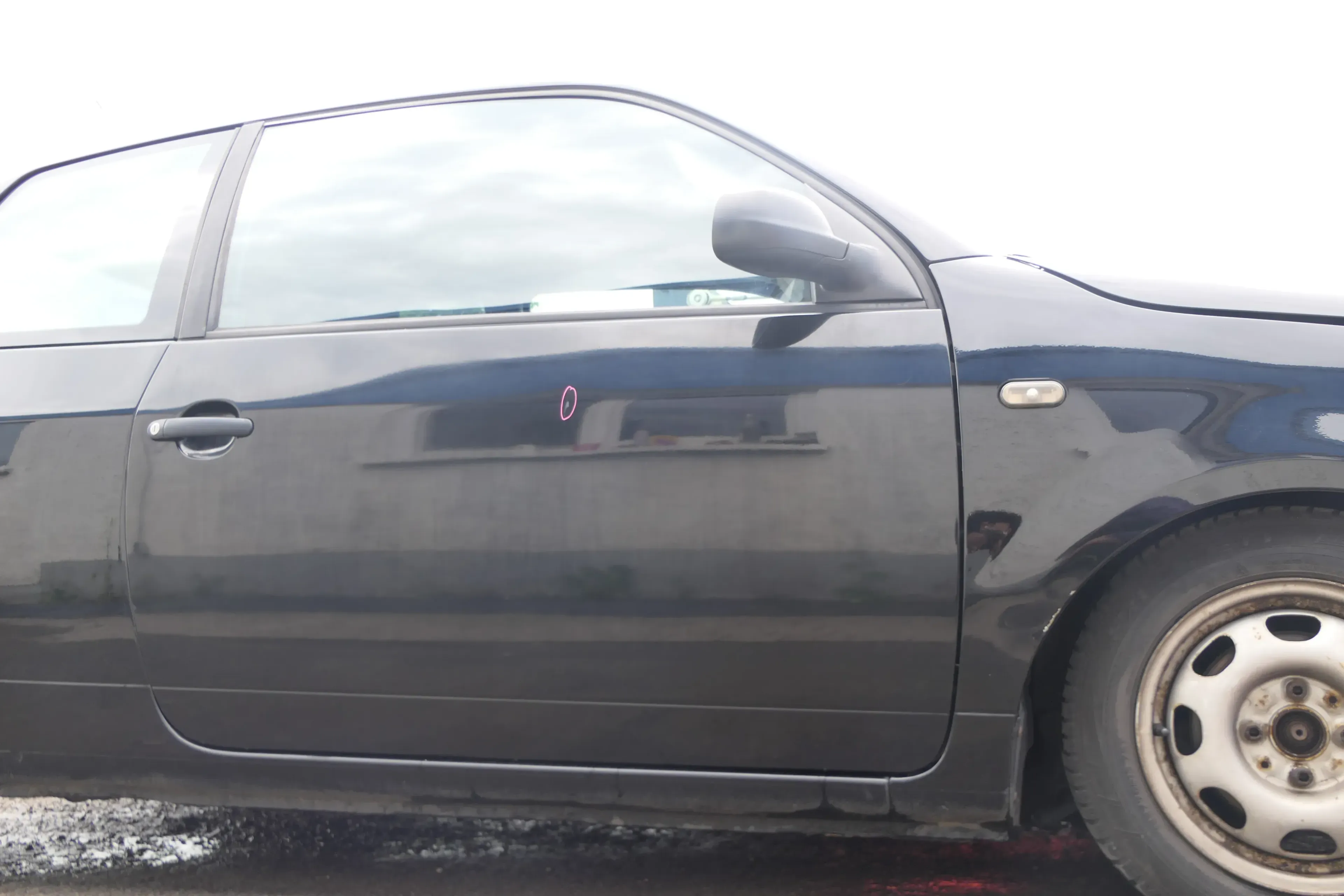 VW Lupo Seat Arosa Tür vorne rechts Beifahrertür schwarz L041 (für elektr.Fenst - Bild 1