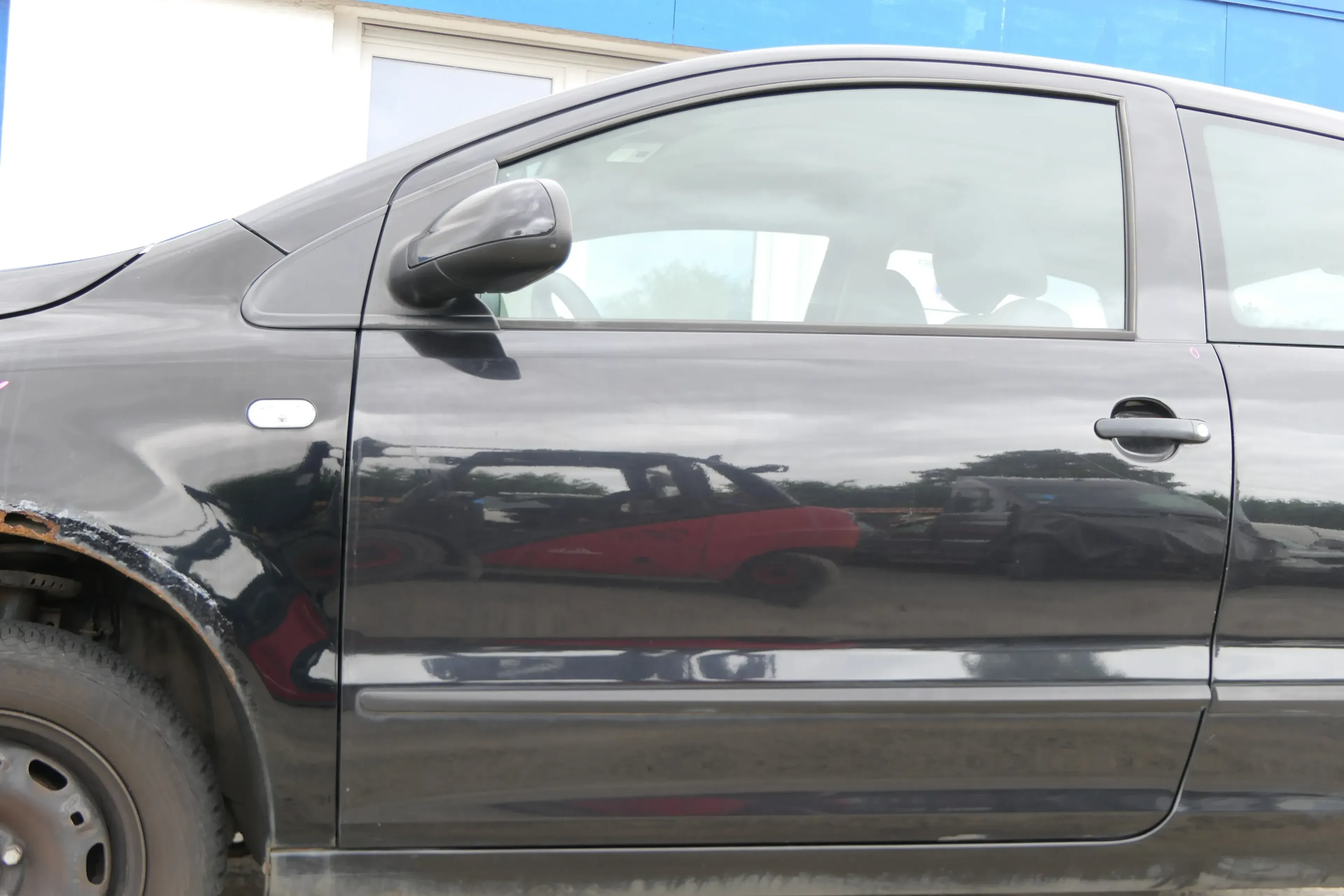 VW Fox 5Z Tür vorne links Fahrertür schwarz LC9Z - Bild 1