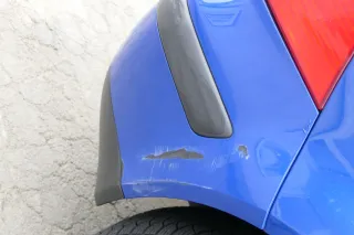 VW Golf 4 Limousine Stoßstange hinten Heckstoßstange Stoßfänger blau LW5Z - Bild 11