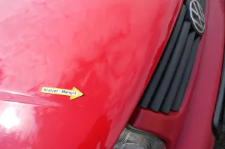 VW Polo 6N Motorhaube Klappe vorn vorne rot LP3G - Bild 4