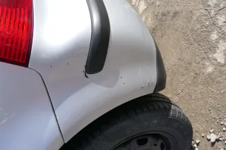 VW Polo 9N 9N3 Stoßstange Heckstoßstange hinten silber LA7W - Bild 7