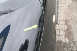 VW Lupo Motorhaube Klappe Frontklappe Haube vorne schwarz L041 uni - Bild 11