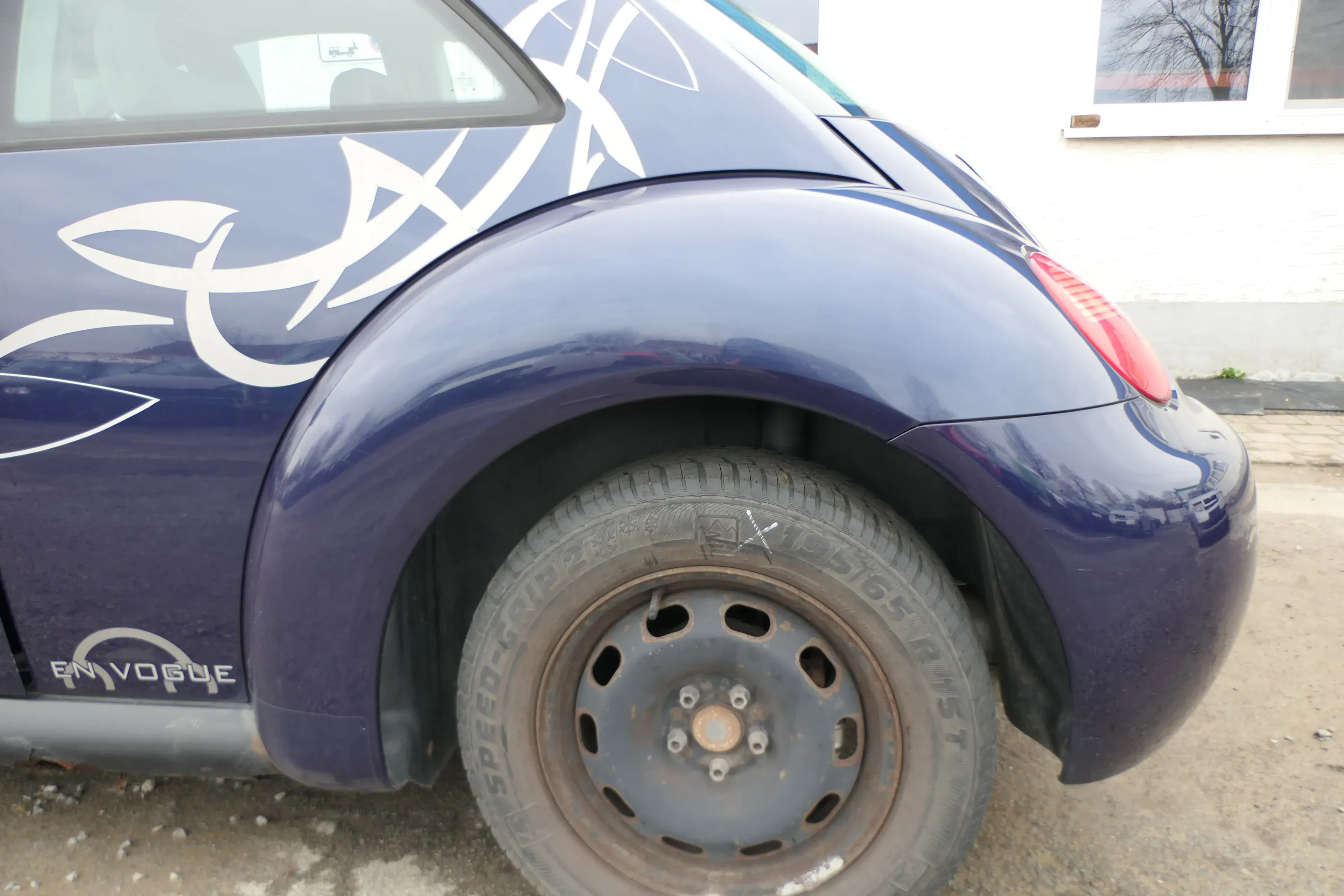 VW New Beetle 9C Kotflügel hinten links blau lila LG5T  1C0821301F - Bild 1