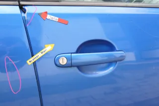 VW Polo 9N 9N3 Tür vorne rechts Beifahrertür 4/5-Türer blau LA5M ohneAnba - Bild 3