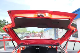 VW Polo 6N Heckklappe Klappe hinten Kofferraumklappe mit Scheibe rot LP3G - Bild 12
