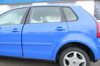 VW Polo 9N 9N3 Tür hinten links 4/5-Türer blau LA5F - ohne Anbauteile - Bild 1