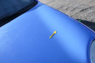 VW Lupo Motorhaube KLappe vorne blau LR5A - Bild 9