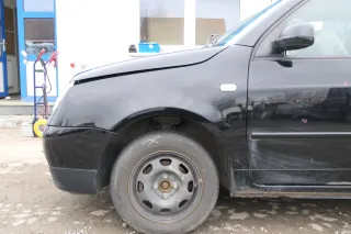 VW Lupo 6X Kotflügel vorne links schwarz L041 - Bild 1