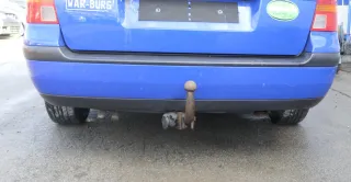 VW Golf 4 Kombi Avant Stoßstange hinten Heckstoßstange Stoßfänger blau LW5Z - Bild 1