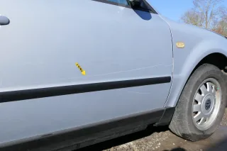 VW Passat 3B 3BG Kombi + Limo Tür vorne rechts Beifahrertür grau silber LB7Z - Bild 3