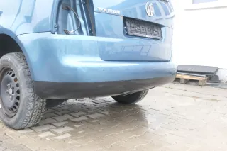 VW Touran 1T Stoßstange hinten Heckstoßstange Stoßfänger blau grün LC5Q - Bild 3