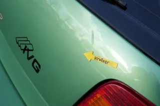 VW Golf 4 Limousine Heckklappe Kofferraumklappe Klappe hinten grün LA6P-ohneAnb - Bild 5