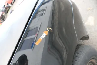 VW Lupo Kotflügel vorne rechts schwarz L041 uni 162081 - Bild 4