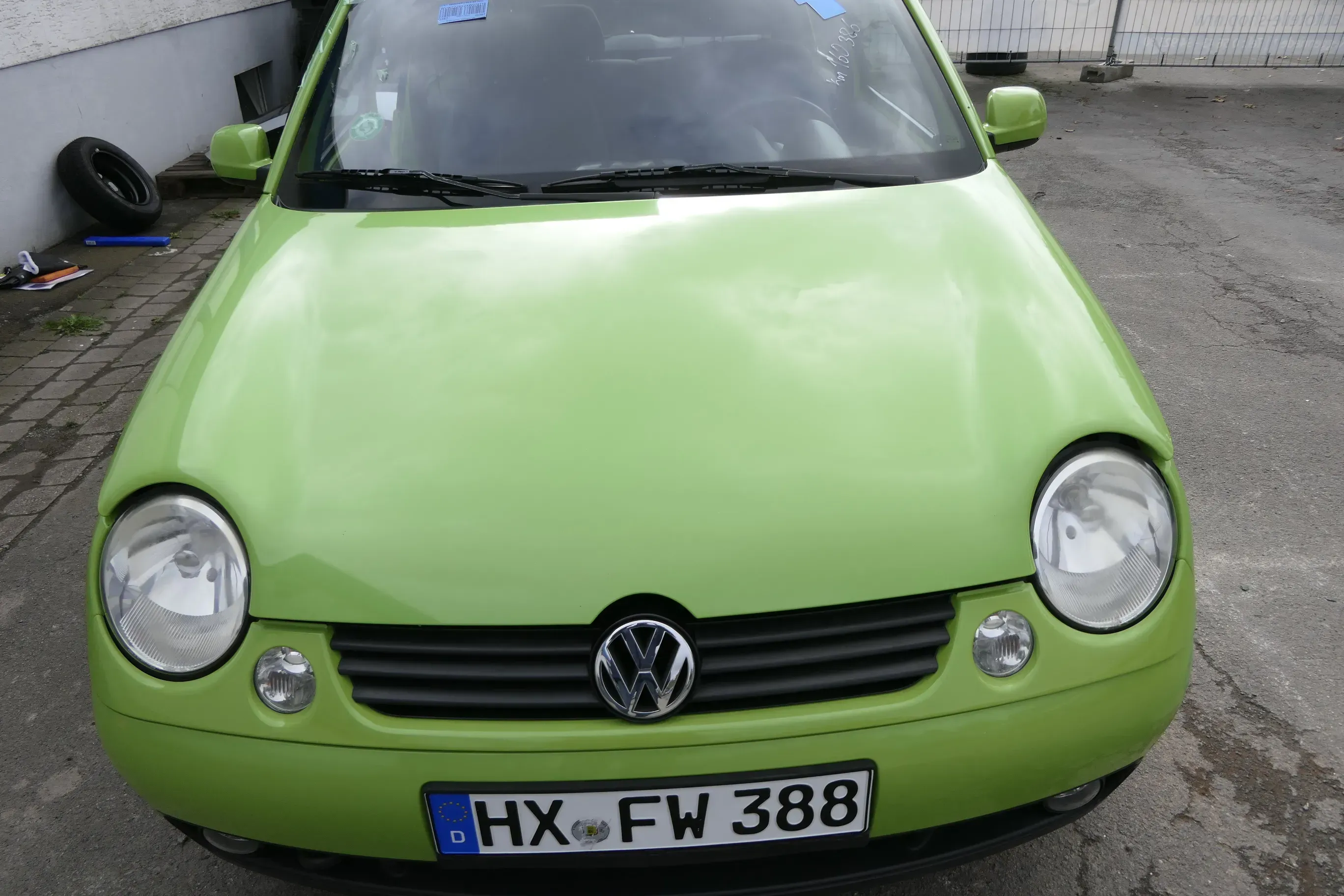 VW Lupo Motorhaube KLappe vorne grün LR6A - Bild 1